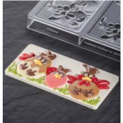 Форма д/шок. "Easter Friends" mm 154x72X15 h, 100гр, 3 ячейки, п/к PC5049