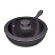 Сковорода керамическая с крышкой D23.5см/1,5л NANQUIM, 130314,  BM23-4503