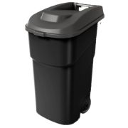 Бак для мусора на колесах 90л 52х42,5х85см (Черный) 434272913