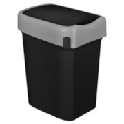 Бак для мусора "SMART BIN" 25л (333x269x457мм), с крышкой "маятник" (черный) 435289913