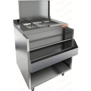  Барная станция с бортом, доп. карманом и крышкой    НБМВЛ-6/7БККР