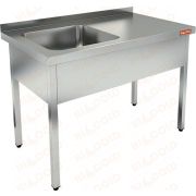 HICOLD Ванна моечная цельнотянутая односекционная мойка слева  HICOLD  НСО1М-11/6БЛ