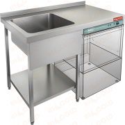  Ванна моечная с крылом под посудомойку    НСО1МП-12/7БЛ