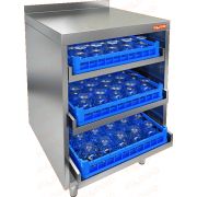  Стол для посудомоечных корзин с бортом    НБМКБ-6/6Б