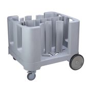 Тележка для тарелок 96,3х90,8см h76,3см, п/э, цвет серый, серия Jiwins JW-ADCS240