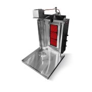 Гриль для шаурмы стеклокерамический KARSTONTECH ERD-03-E, 3 зоны нагрева, верхний привод