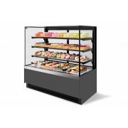 ВИТРИНА КОНДИТЕРСКАЯ VETE II KUB 90 СЕРЫЙ МАТ./МЕТАЛЛИК/ШЛИФ. НЕРЖ. (ВК278 (285-204))