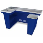 Кассовый бокс КБ-1,9-2Н двойной накопитель (синий)