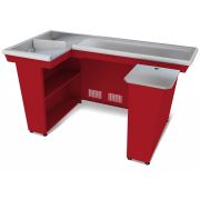 Кассовый бокс КБ-1,9-2Н двойной накопитель (красный)