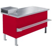 Прилавок холодильный среднетемпературный «Мясной» ПХС-1,25/0,85 (встроенное холодоснабжение)