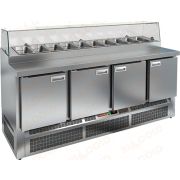 Стол охлаждаемый для пиццы HICOLD PZE2-1111/GN стекло