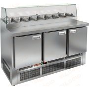 Стол охлаждаемый для пиццы HICOLD PZE2-111/GN стекло