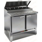 Стол охлаждаемый для пиццы HICOLD PZE1-11/GN камень