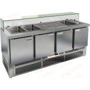 Стол холодильный для салатов (саладетта) HICOLD SLE3-1111GN низкое стекло