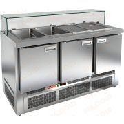 Стол холодильный для салатов (саладетта) HICOLD SLE3-111GN низкое стекло