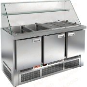 Стол холодильный для салатов (саладетта) HICOLD SLE3-111GN высокое стекло