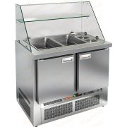 Стол холодильный для салатов (саладетта) HICOLD SLE3-11GN высокое стекло