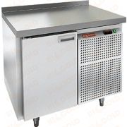 Стол морозильный с полимерным покрытием (RAL 7004) HICOLD GN 1/BT W