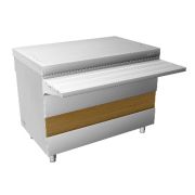 Ривьера - прилавок нейтральный стол НС-1120-02-О без полок