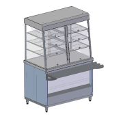 Прилавок-витрина нейтральный закрытый ПН11В
