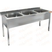 Ванна моечная цельнотянутая трехсекционная HICOLD НСО3М-17/7Б