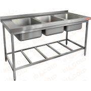 Ванна моечная 3-х секционная HICOLD НСО3М-16/6БР ЭЦ