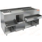 Барная станция HICOLD НБМКС-16/5БПК (без ящика и вертушки)