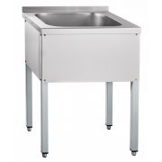 Ванна моечная односекционная ВМП-6-1-5РЧ (каркас крашеный)