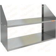 Полка нержавеющая настенная двойная HICOLD НПД-8/4