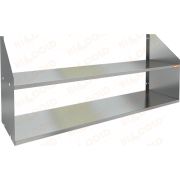 Полка нержавеющая настенная двойная HICOLD НПД-14/3