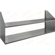 Полка нержавеющая настенная двойная перфорированная HICOLD НПД-15/3 П