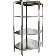 Стеллаж нержавеющий угловой перфорированный HICOLD НСКУВ-6/5 П