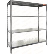 Стеллаж нержавеющий кухонный перфорированный HICOLD НСК-18/6 П