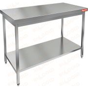 Стол нержавеющий разделочный центральный с полкой HICOLD НСО-13/7П