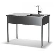 Стол с цельнотянутой мойкой МС-П 1