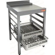 Стол выходной левый для посудомоечной машины HICOLD НСДПМ-6/7,4БЛ