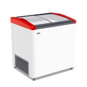 GELLAR серия ELEGANCE морозильные лари с наклонным гнутым стеклом, R 290 a (глубина 600)