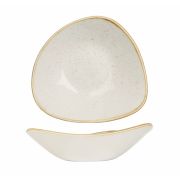 Салатник треугольный 0,37л d18,5см, без борта, Stonecast, цвет Barley White SWHSTRB71